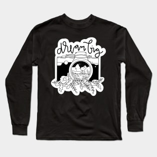 "dream big" boho camera illustration Long Sleeve T-Shirt